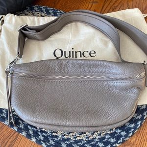 Quince Italian Pebbled Leather Sling Bag